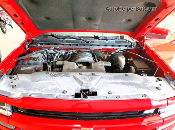 1GCVKREC5GZ379395 2016 CHEVROLET SILVERADO Red უკანა სალონის ხედი