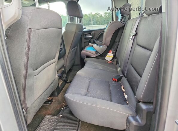 1GCVKREC5HZ228848 2017 CHEVROLET SILVERADO Silver Rear seats view