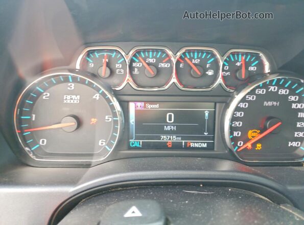 1GCVKREC6GZ114467 2016 CHEVROLET SILVERADO White Vista del cuadro de instrumentos