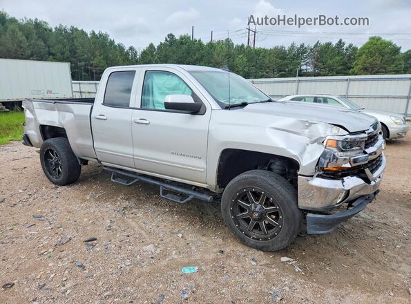 1GCVKREC6GZ352142 2016 CHEVROLET SILVERADO Серебряный Передняя правая четверть