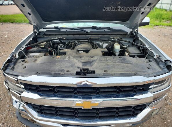 1GCVKREC6GZ352142 2016 CHEVROLET SILVERADO Серебряный Вид задней части салона