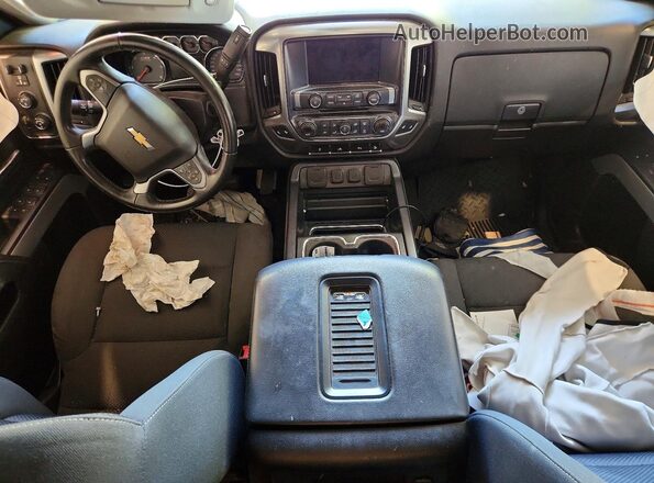 1GCVKREC6HZ162701 2017 CHEVROLET SILVERADO Black Widok deski rozdzielczej