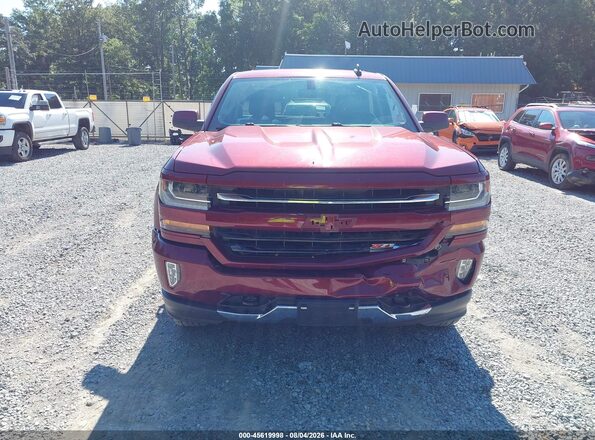 1GCVKREC6HZ317537 2017 CHEVROLET SILVERADO Maroon ხელსაწყოთა პანელის ხედი