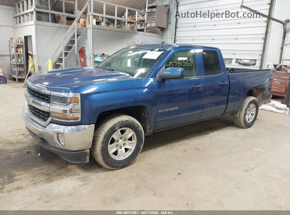 1GCVKREC7GZ100657 2016 CHEVROLET SILVERADO Blue Передня ліва чверть