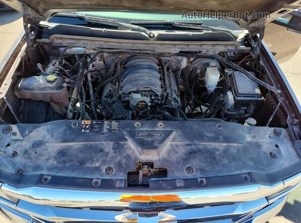 1GCVKREC7GZ174628 2016 CHEVROLET SILVERADO Brown Rear interior view