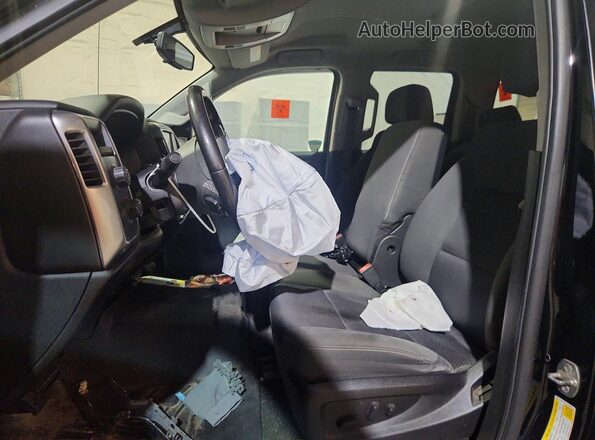 1GCVKREC7GZ252972 2016 CHEVROLET SILVERADO Black Widok wnętrza z przodu