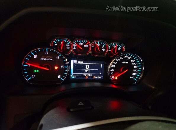 1GCVKREC7GZ252972 2016 CHEVROLET SILVERADO Black Widok zestawu wskaźników
