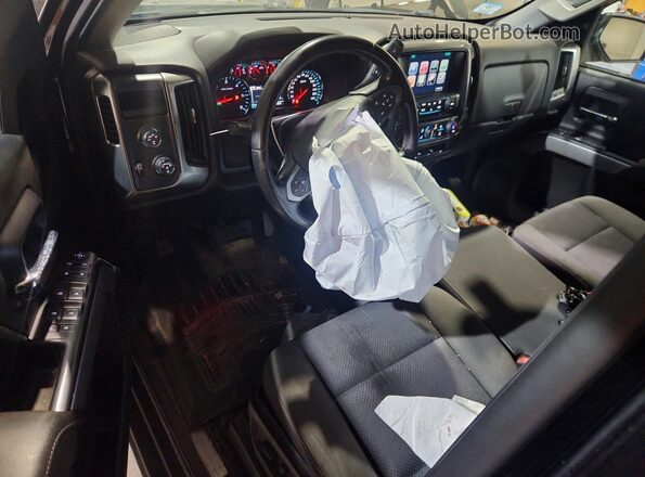 1GCVKREC7GZ252972 2016 CHEVROLET SILVERADO Black Widok deski rozdzielczej
