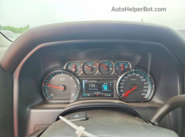 1GCVKREC7GZ320395 2016 CHEVROLET SILVERADO Blue Instrument cluster view