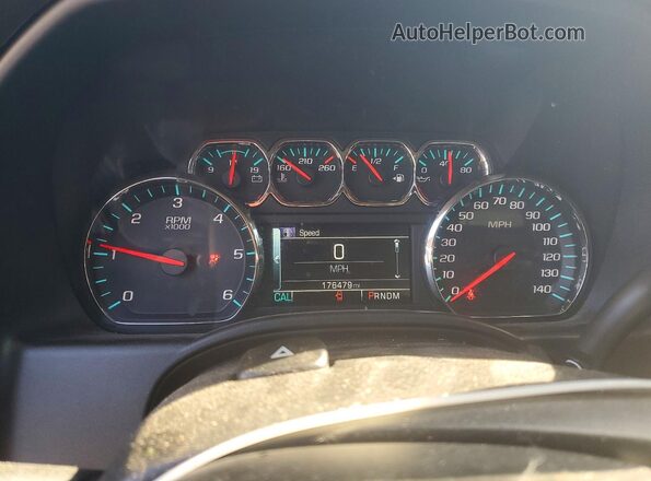 1GCVKREC7GZ333616 2016 CHEVROLET SILVERADO Black Instrument cluster view
