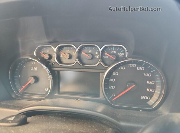 1GCVKREC7JZ285526 2018 CHEVROLET SILVERADO White Instrument cluster view