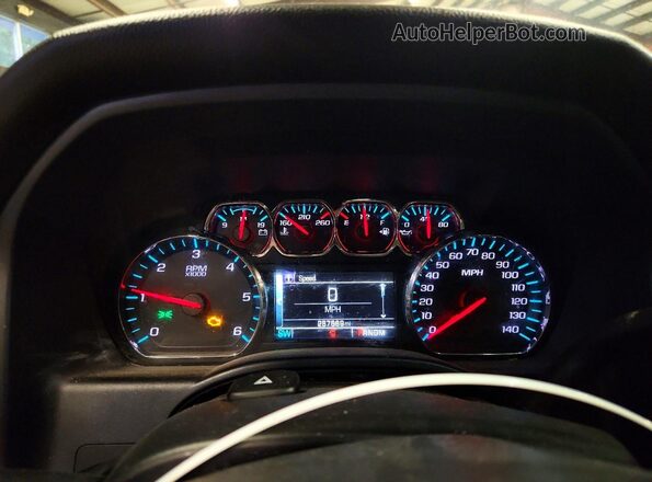 1GCVKREC8GZ110002 2016 CHEVROLET SILVERADO Серый Вид щитка приборов