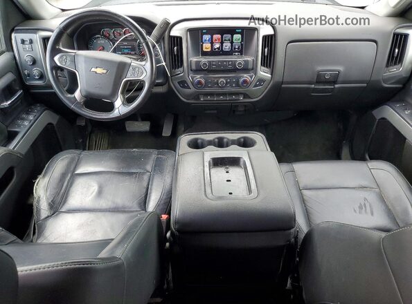 1GCVKREC9JZ260272 2018 CHEVROLET SILVERADO Silver Dashboard view
