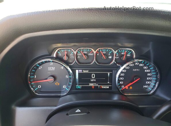 1GCVKRECXGZ201319 2016 CHEVROLET SILVERADO Черный Вид щитка приборов