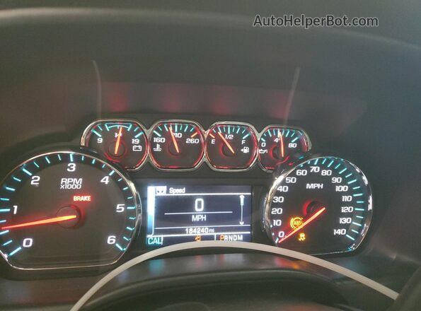 1GCVKRECXGZ318575 2016 CHEVROLET SILVERADO Gray ხელსაწყოთა პანელის ხედი