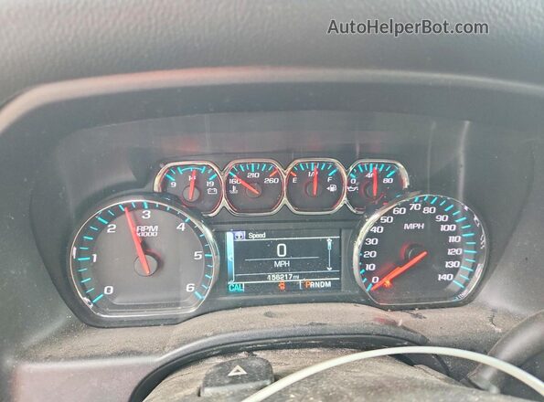 1GCVKRECXGZ380302 2016 CHEVROLET SILVERADO Silver Вид щитка приладів