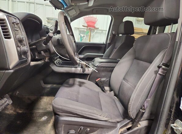 1GCVKRECXHZ205484 2017 CHEVROLET SILVERADO Black Front interior view