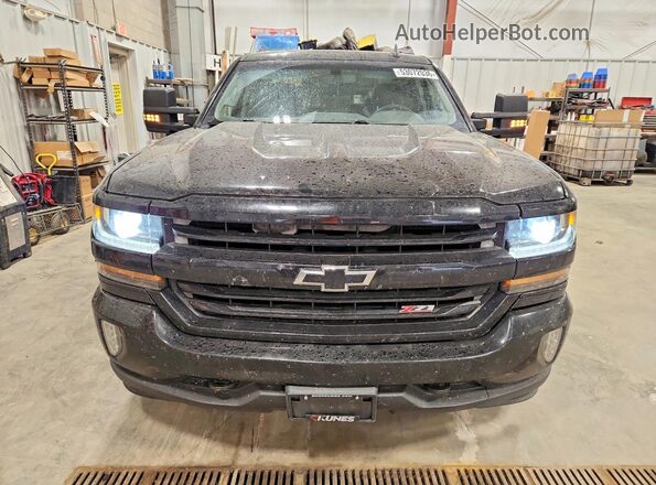 1GCVKRECXHZ205484 2017 CHEVROLET SILVERADO Black Front view