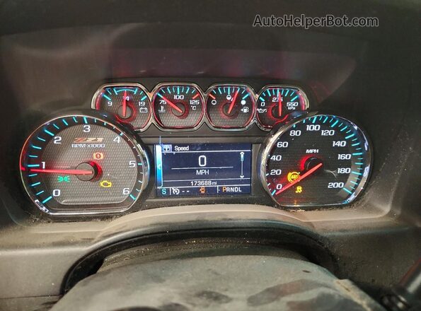 1GCVKRECXHZ205484 2017 CHEVROLET SILVERADO Black Instrument cluster view