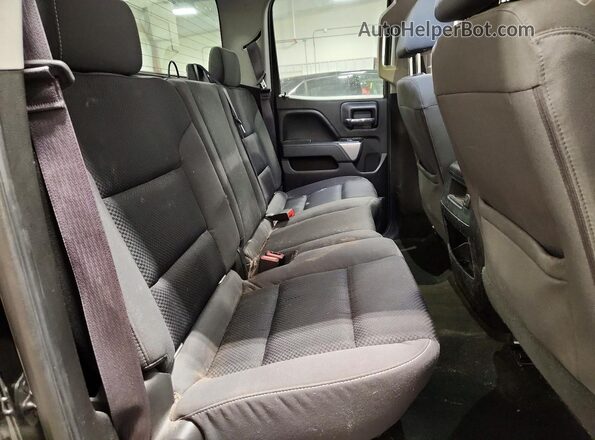 1GCVKRECXHZ205484 2017 CHEVROLET SILVERADO Black Rear seats view