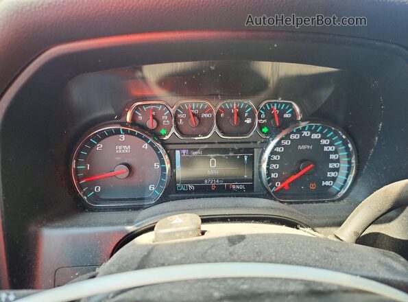 1GCVKRECXJZ271135 2018 CHEVROLET SILVERADO Black Widok zestawu wskaźników