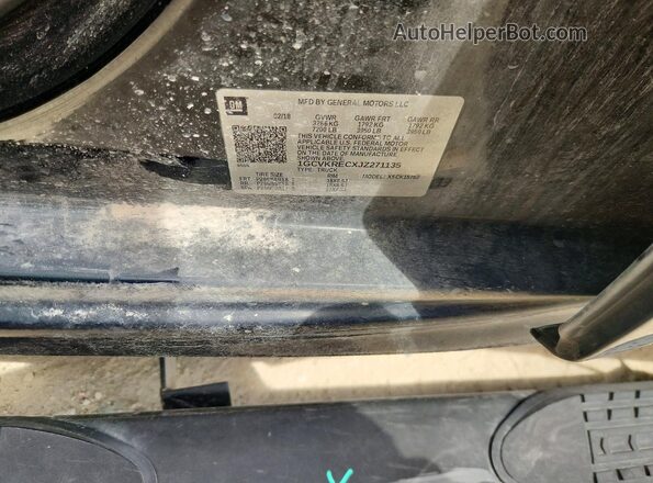 1GCVKRECXJZ271135 2018 CHEVROLET SILVERADO Black Widok komory silnika