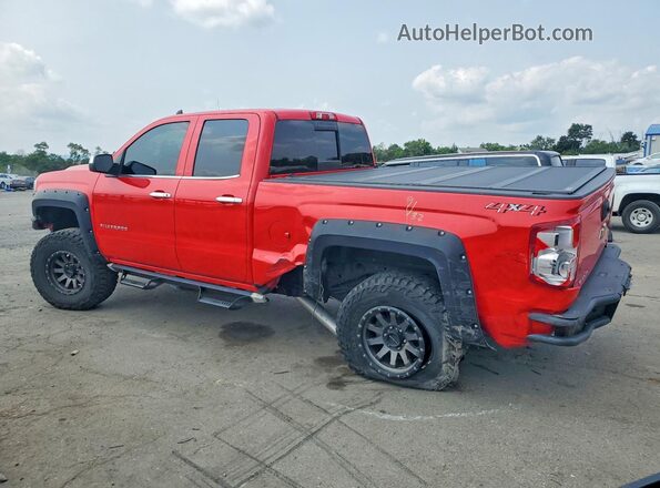1GCVKSEC3JZ229882 2018 CHEVROLET SILVERADO Red Trasero izquierdo