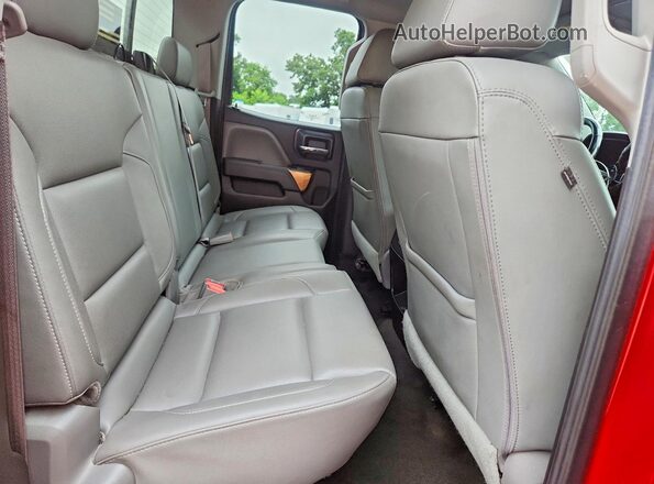 1GCVKSEC9GZ183354 2016 CHEVROLET SILVERADO Red Rear seats view