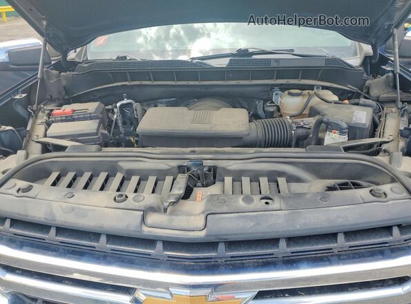1GCVYDEDXKZ347173 2019 CHEVROLET SILVERADO Blue Vista interior trasera