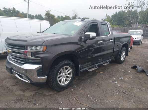 1GCVYGEL9KZ295673 2019 CHEVROLET SILVERADO Black წინა მარცხენა ხედი სამი მეოთხედიდან