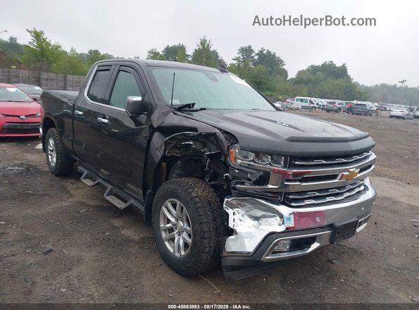 1GCVYGEL9KZ295673 2019 CHEVROLET SILVERADO Black წინა ხედი