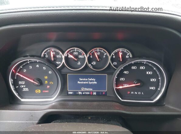 1GCVYGEL9KZ295673 2019 CHEVROLET SILVERADO Black უკანა სავარძლების ხედი