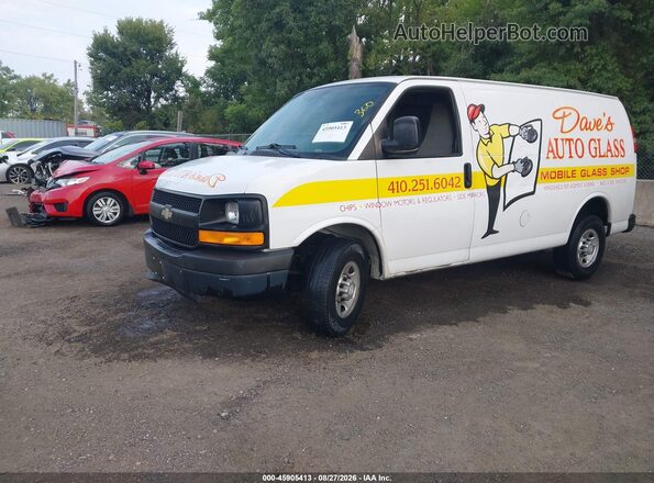 1GCWGAFF1G1178656 2016 CHEVROLET EXPRESS White Առջևի ձախ երեք քառորդ տեսարան