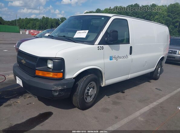 1GCWGAFF2G1330749 2016 CHEVROLET EXPRESS White წინა მარცხენა ხედი სამი მეოთხედიდან