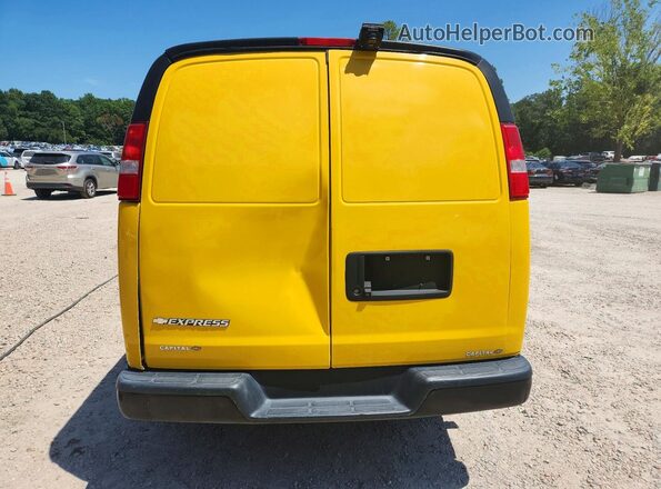 1GCWGAFP0K1337829 2019 CHEVROLET EXPRESS Yellow უკანა ხედი