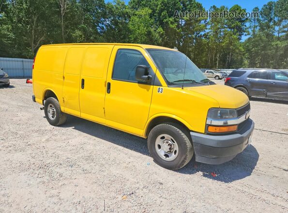1GCWGAFP0K1337829 2019 CHEVROLET EXPRESS Yellow წინა მარჯვენა