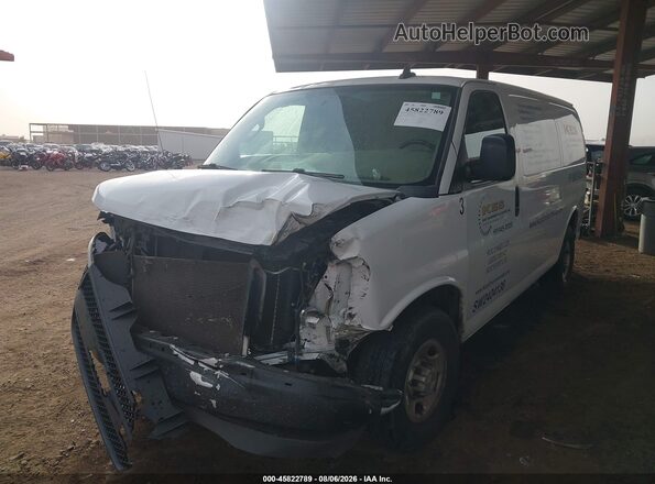 1GCWGAFP2N1202324 2022 CHEVROLET EXPRESS White Առջևի ձախ երեք քառորդ տեսարան