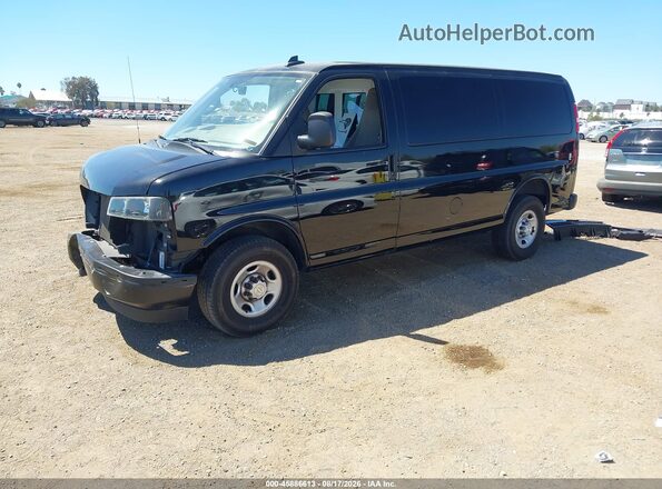 1GCWGAFP2P1221748 2023 CHEVROLET EXPRESS Black წინა მარცხენა ხედი სამი მეოთხედიდან