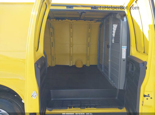 1GCWGAFP7M1245880 2021 CHEVROLET EXPRESS Yellow VIN կոդի պիտակի տեսք