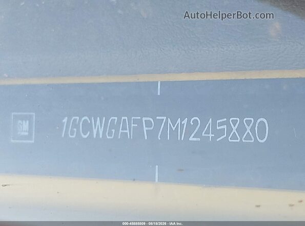 1GCWGAFP7M1245880 2021 CHEVROLET EXPRESS Yellow 