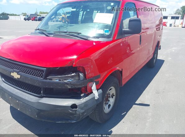 1GCWGAFP9J1246007 2018 CHEVROLET EXPRESS Red Vista frontal