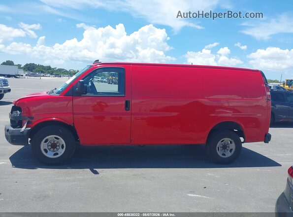 1GCWGAFP9J1246007 2018 CHEVROLET EXPRESS Red Vista interior de 360 grados