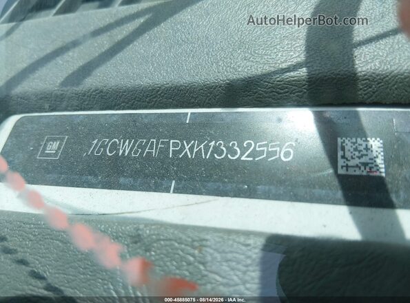 1GCWGAFPXK1332556 2019 CHEVROLET EXPRESS White Вид підкапотного простору