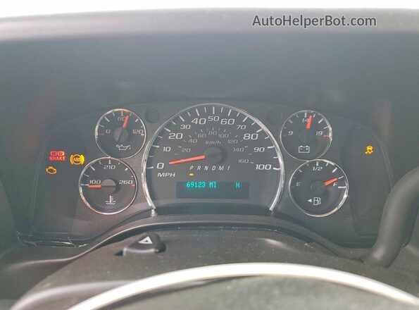1GCWGAFPXP1160309 2023 CHEVROLET EXPRESS White Instrument cluster view