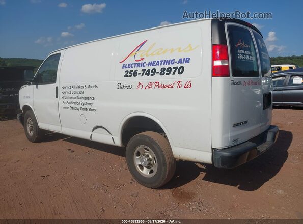 1GCZGGFG1K1219448 2019 CHEVROLET EXPRESS White Trasero izquierdo