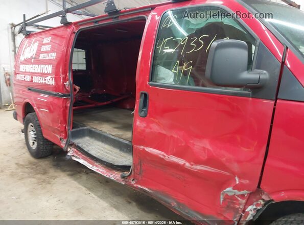 1GCZGHFG2K1203197 2019 CHEVROLET EXPRESS Red Vista frontal