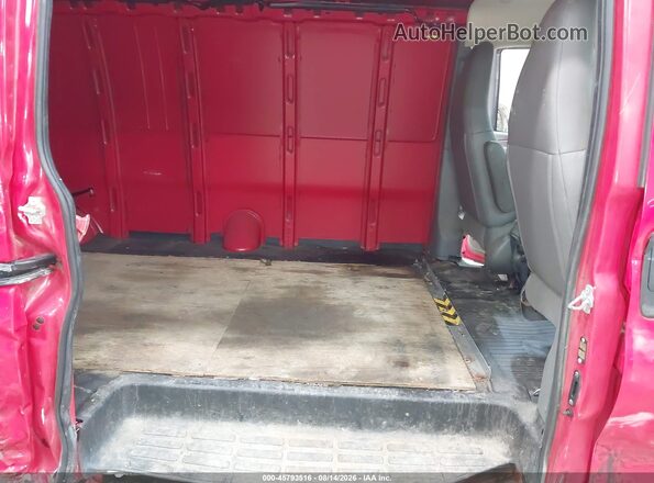 1GCZGHFG2K1203197 2019 CHEVROLET EXPRESS Red Vista de la etiqueta del VIN