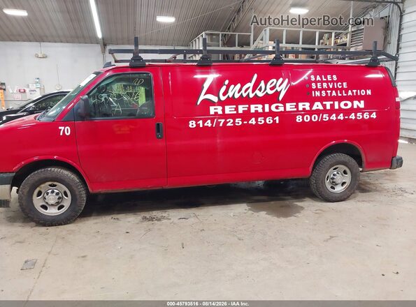 1GCZGHFG2K1203197 2019 CHEVROLET EXPRESS Red 