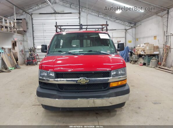1GCZGHFG2K1203197 2019 CHEVROLET EXPRESS Red Vista interior trasera