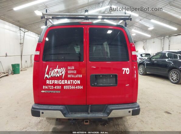 1GCZGHFG2K1203197 2019 CHEVROLET EXPRESS Red 